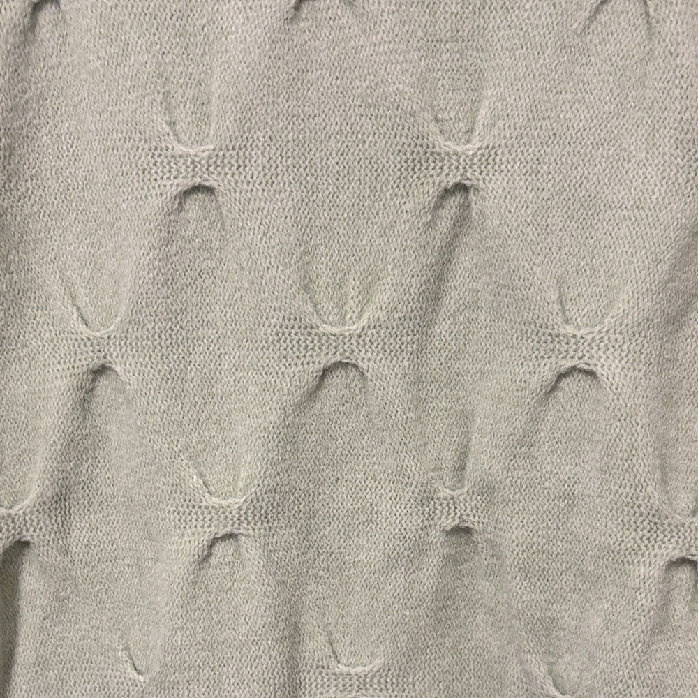 Lumiere Light Green Textured Crew Neck Sweater - Picture 5 of 7